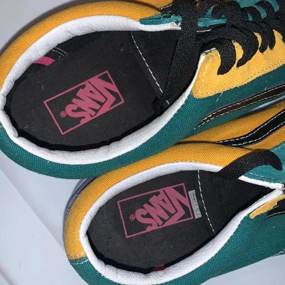 Vans Green Yellow Blue Color way Sneakers Men’s Size 12